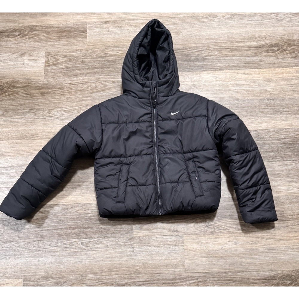 Nike Metro Puffer Therma-FIT Loose Women's S Hooded Cropped Jacket HF7898-010